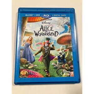 Alice in Wonderland Blu-Ray DVD Digital 2010 3-Disc Set Tested